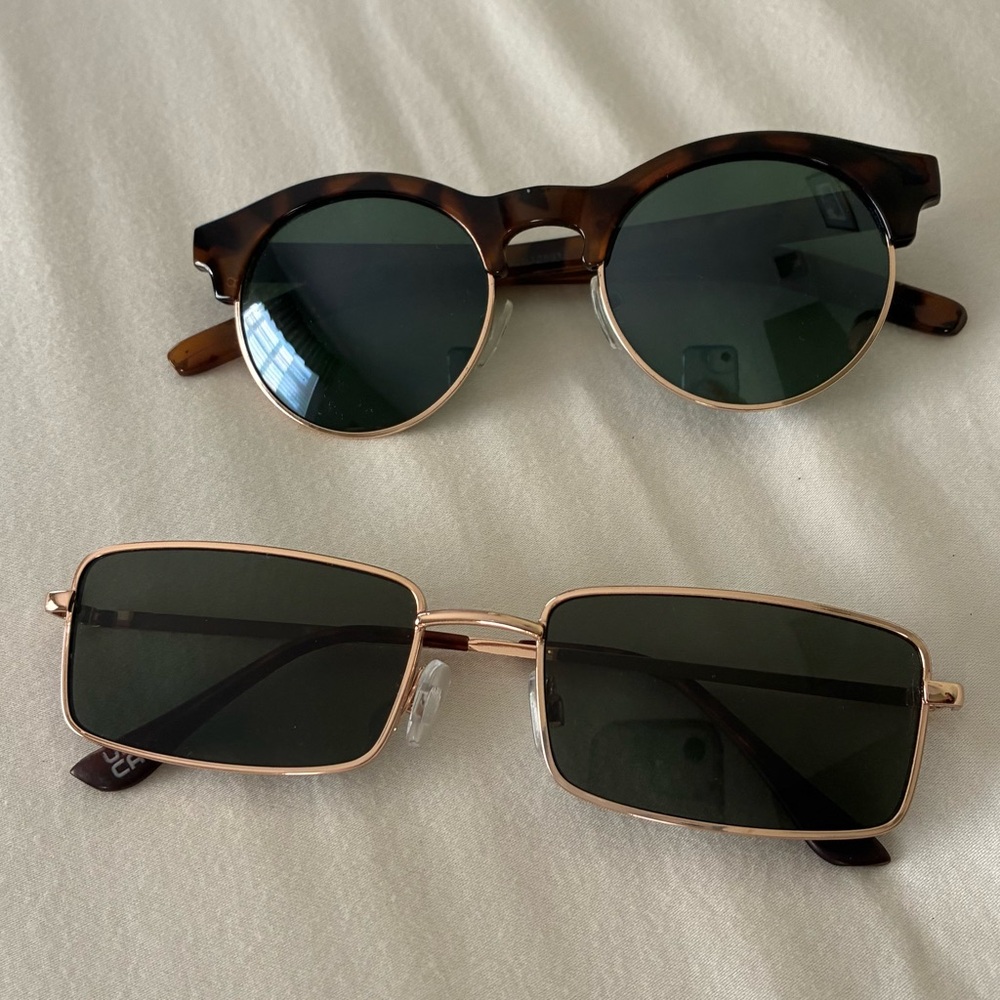 Urban Outfitters Tortoiseshell and Gold Sunglasses Duo